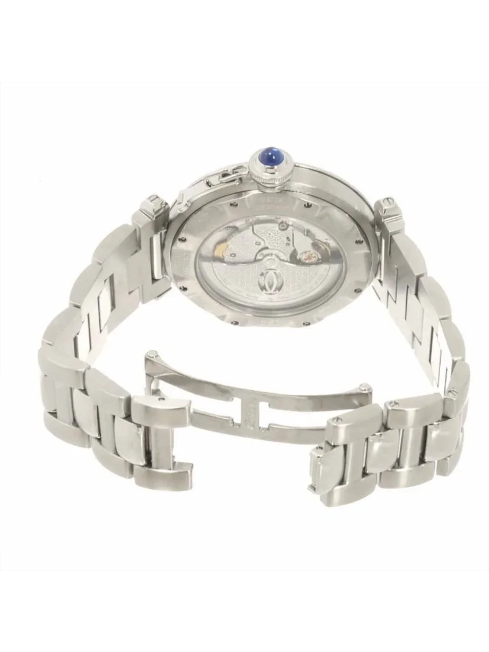 Cartier Pasha 38 Grid Watch Date Silver Automatic Winding